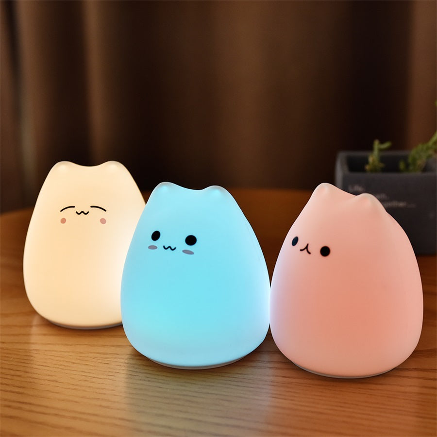 Silicone Touch Sensor LED Night Light For Kids