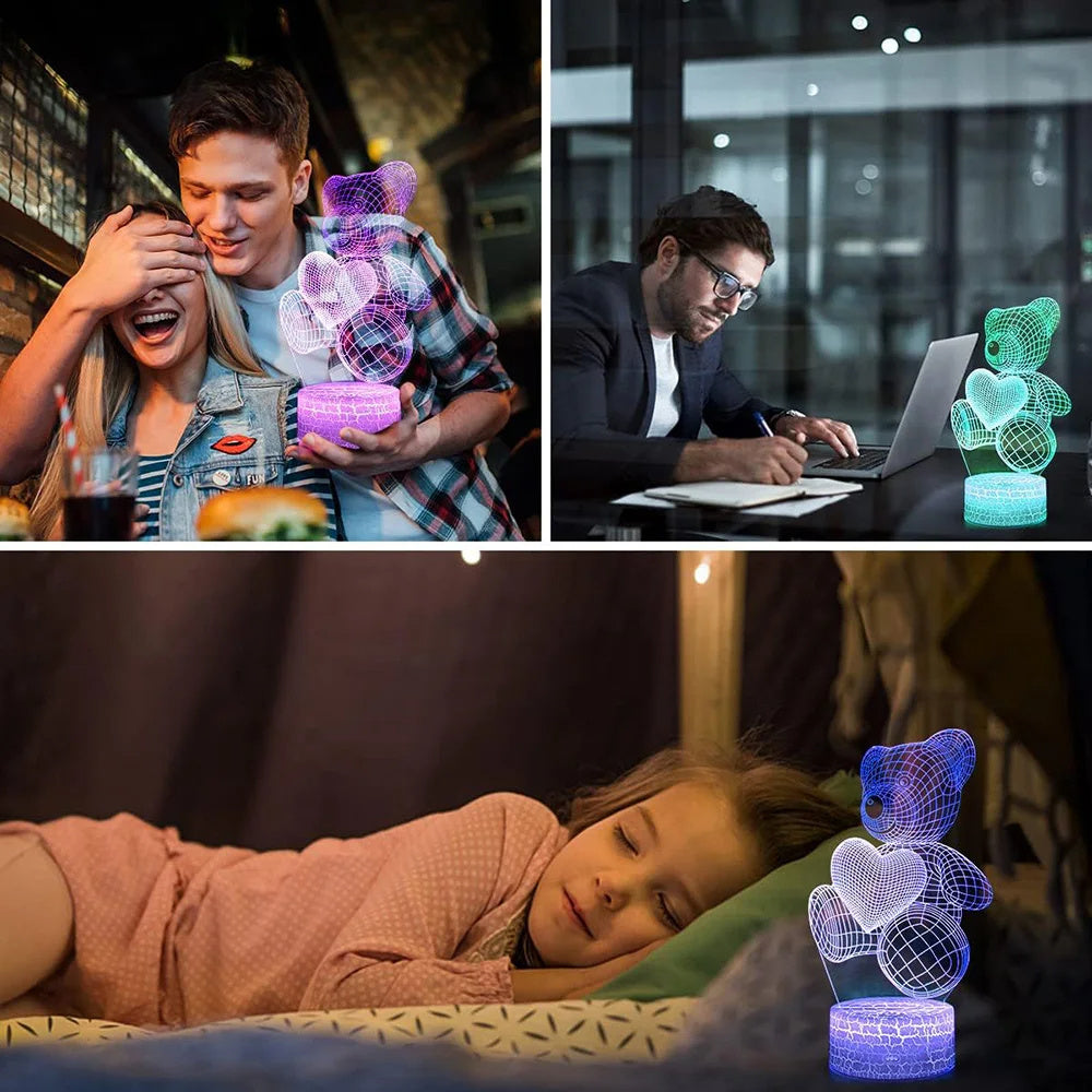 3D USB LED Night Lights