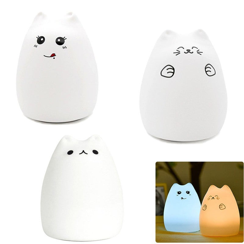 Silicone Touch Sensor LED Night Light For Kids