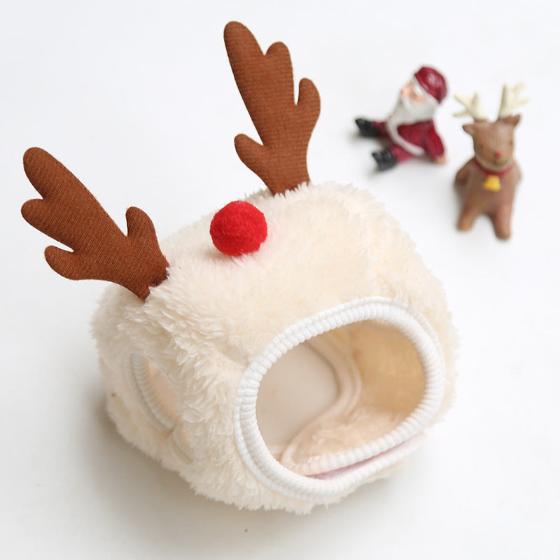 Pet Christmas Hat Saliva Towel Bib