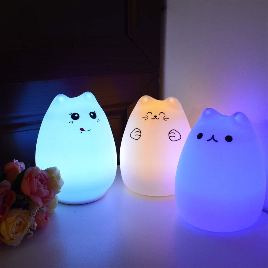 Silicone Touch Sensor LED Night Light For Kids
