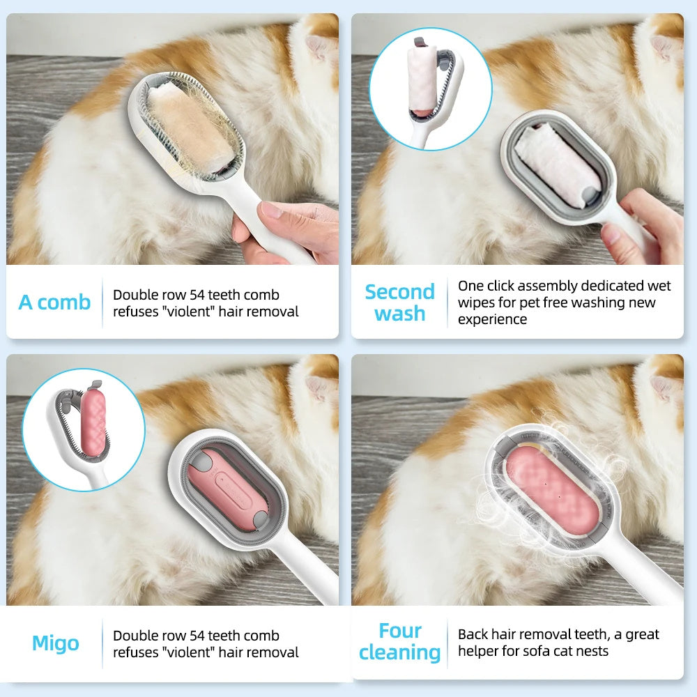 4 In-1  Pet Hair Brush