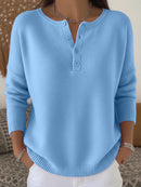 𝐖𝐨𝐨𝐥𝐞𝐧 𝐁𝐮𝐭𝐭𝐨𝐧 𝐕-𝐍𝐞𝐜𝐤 𝐖𝐨𝐦𝐞𝐧'𝐬 𝐒𝐰𝐞𝐚𝐭𝐞𝐫