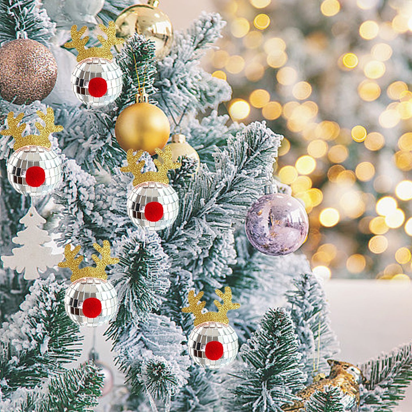 Christmas Mirror Disco Ball Decoration