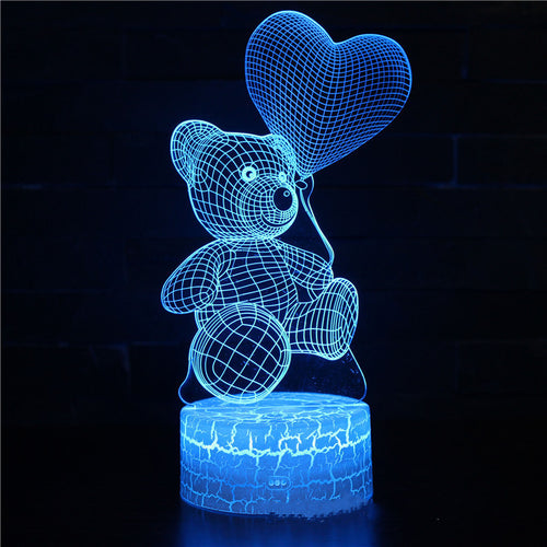 3D Lamp Acrylic USB LED Night Lights Neon Sign Lamp  Decorations For Home Bedroom Birthday Decor Valentines Day Gifts
