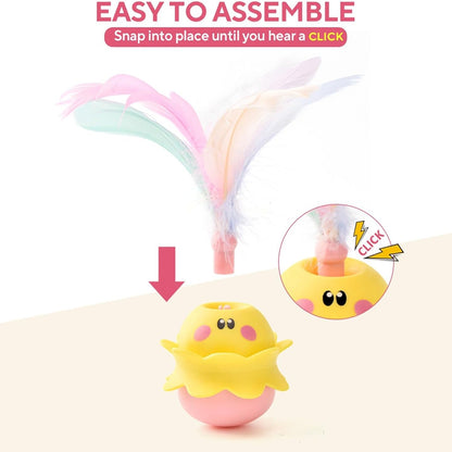 𝐈𝐧𝐭𝐞𝐫𝐚𝐜𝐭𝐢𝐯𝐞 𝐂𝐚𝐭 𝐅𝐞𝐚𝐭𝐡𝐞𝐫 𝐓𝐨𝐲