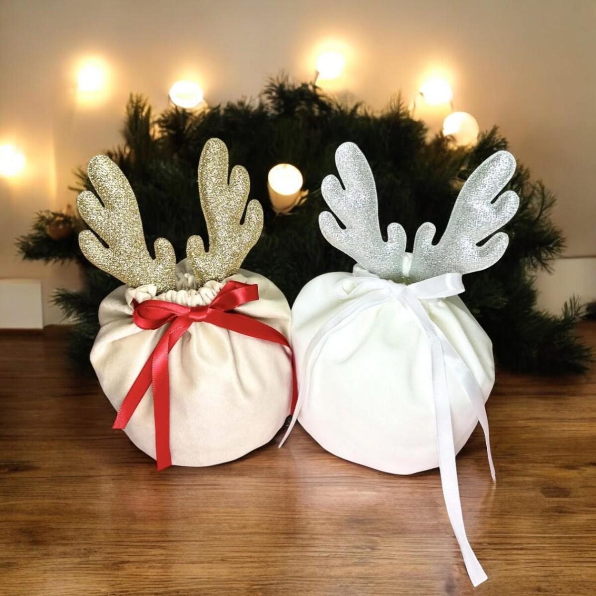 5PCS Christmas Antler Gift Bags