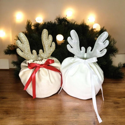 5PCS Christmas Antler Gift Bags