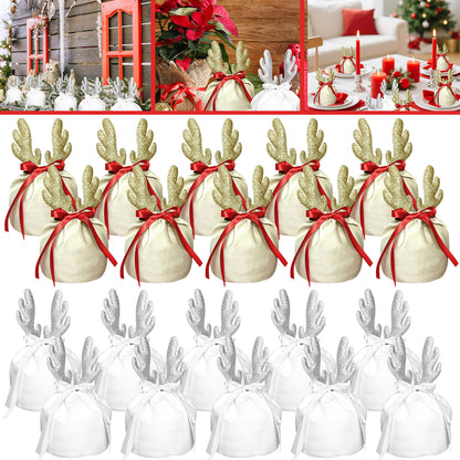 5PCS Christmas Antler Gift Bags